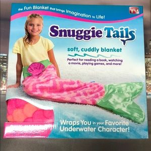 Pink Mermaid Snuggie Tails